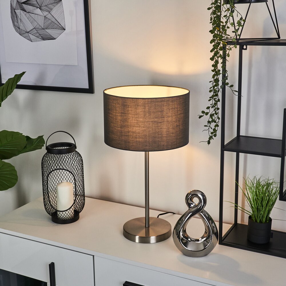 Tveid Tischleuchte Nickel-Matt, 1-flammig main product photo