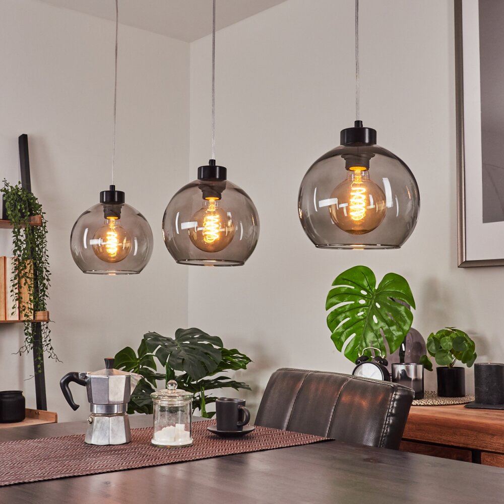 Andeer Pendelleuchte Schwarz, 3-flammig main product photo