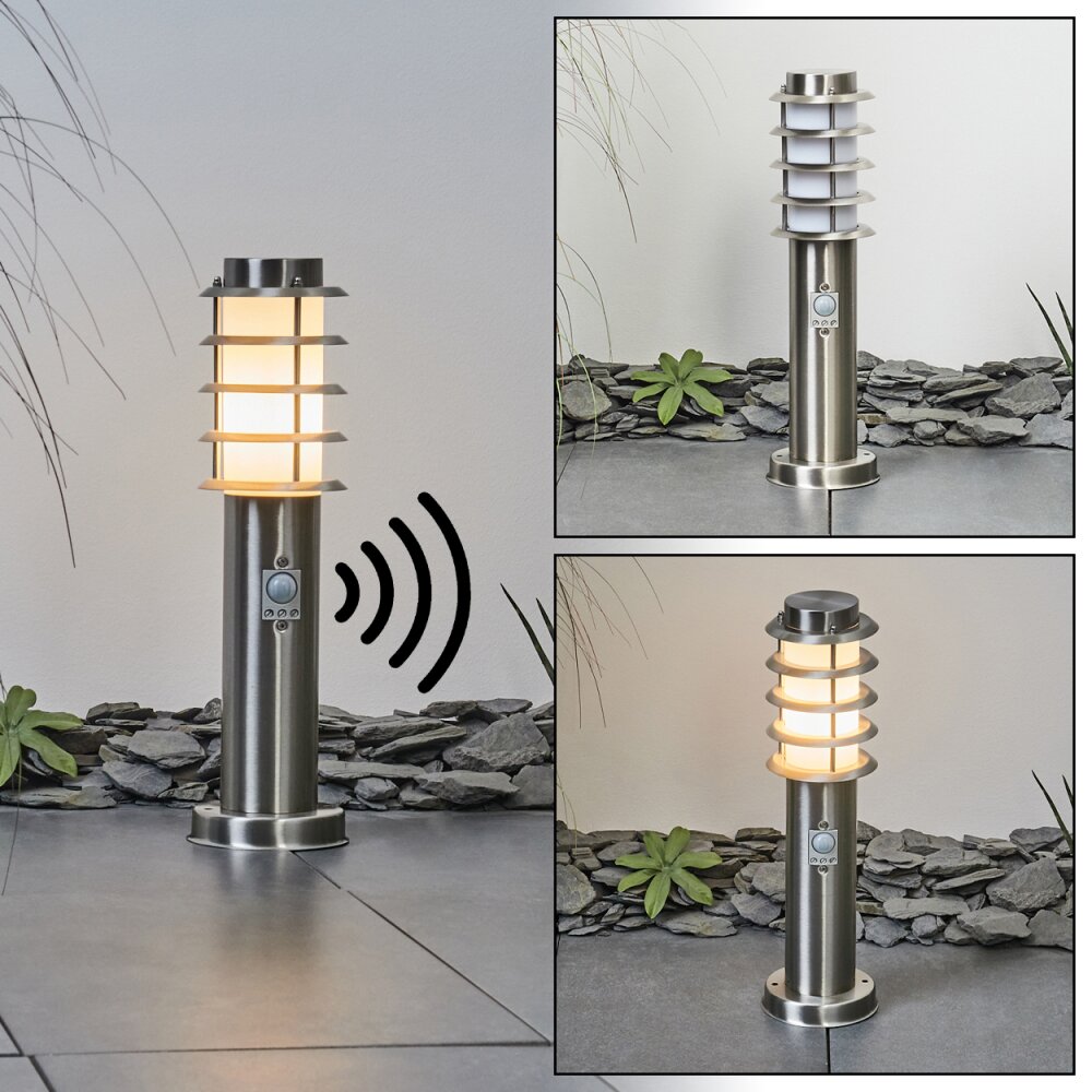 Tunes Wegeleuchte Nickel-Matt, 1-flammig, Bewegungsmelder main product photo