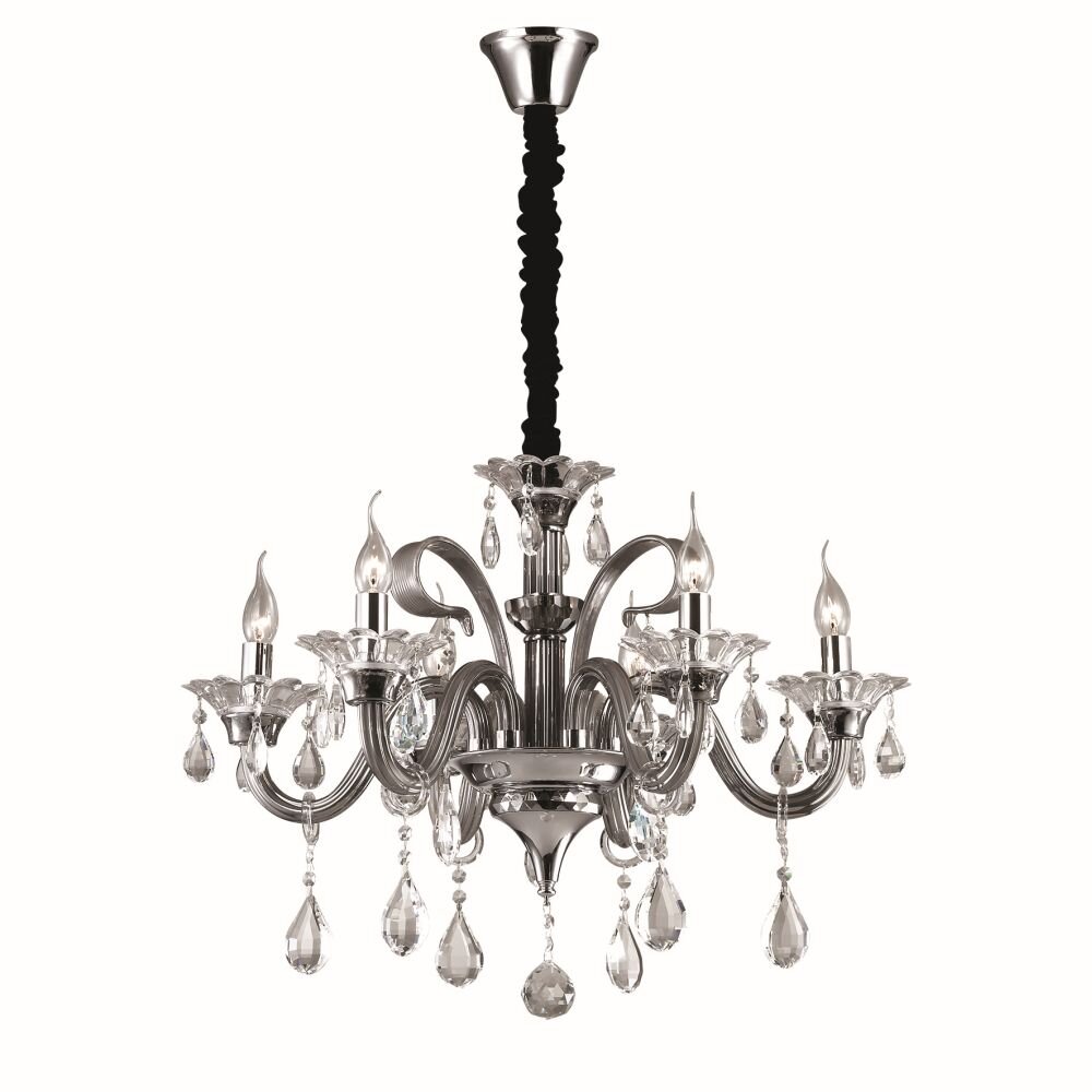 Ideal Lux COLOSSAL Hängeleuchte Chrom, 6-flammig main product photo