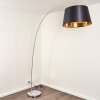Lillby Bogenstehlampe Grau, 1-flammig, Stoffschirm