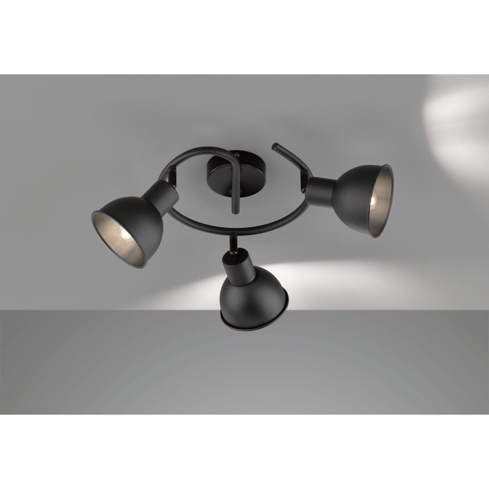 Fischer & Honsel Speedy Deckenleuchte Schwarz, 3-flammig main product photo