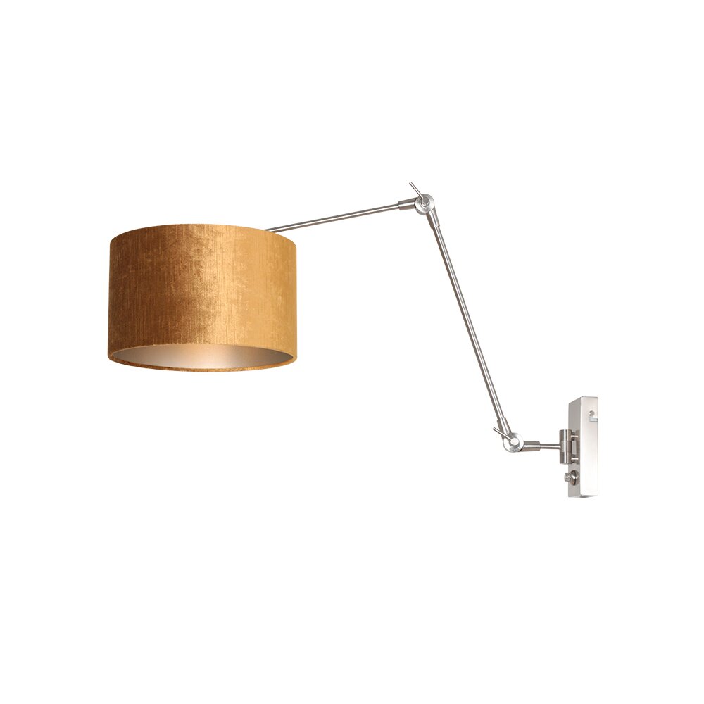 Steinhauer Prestige Chic Wandleuchte Stahl gebürstet, 1-flammig main product photo