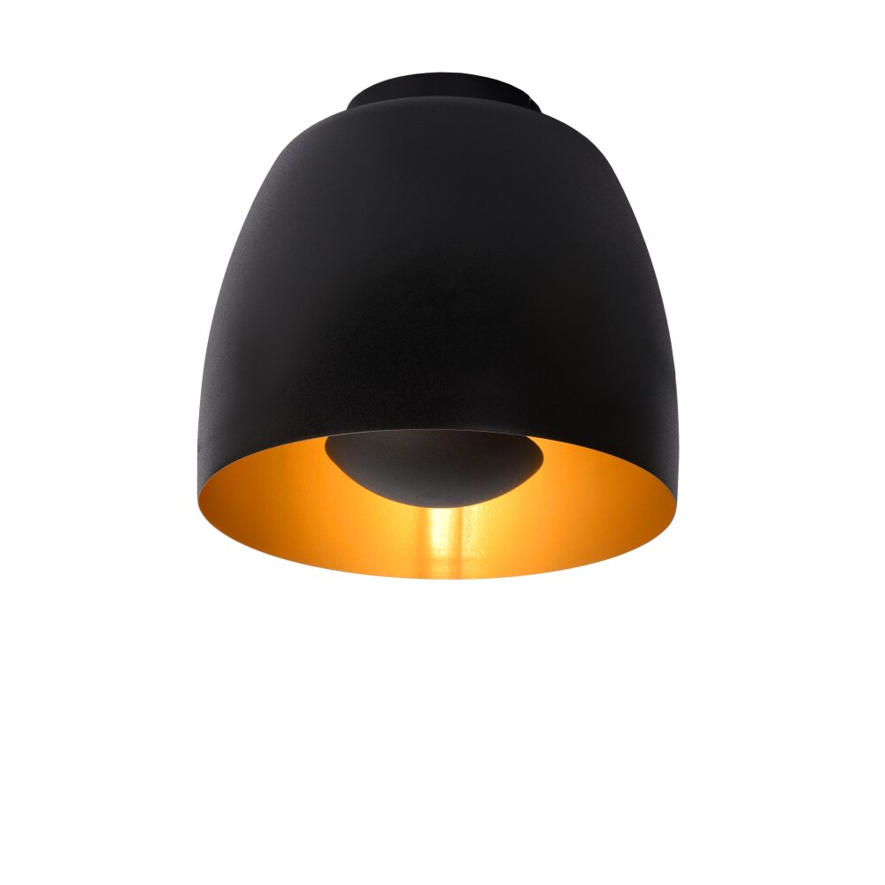 Lucide NOLAN Deckenleuchte Schwarz, 1-flammig main product photo