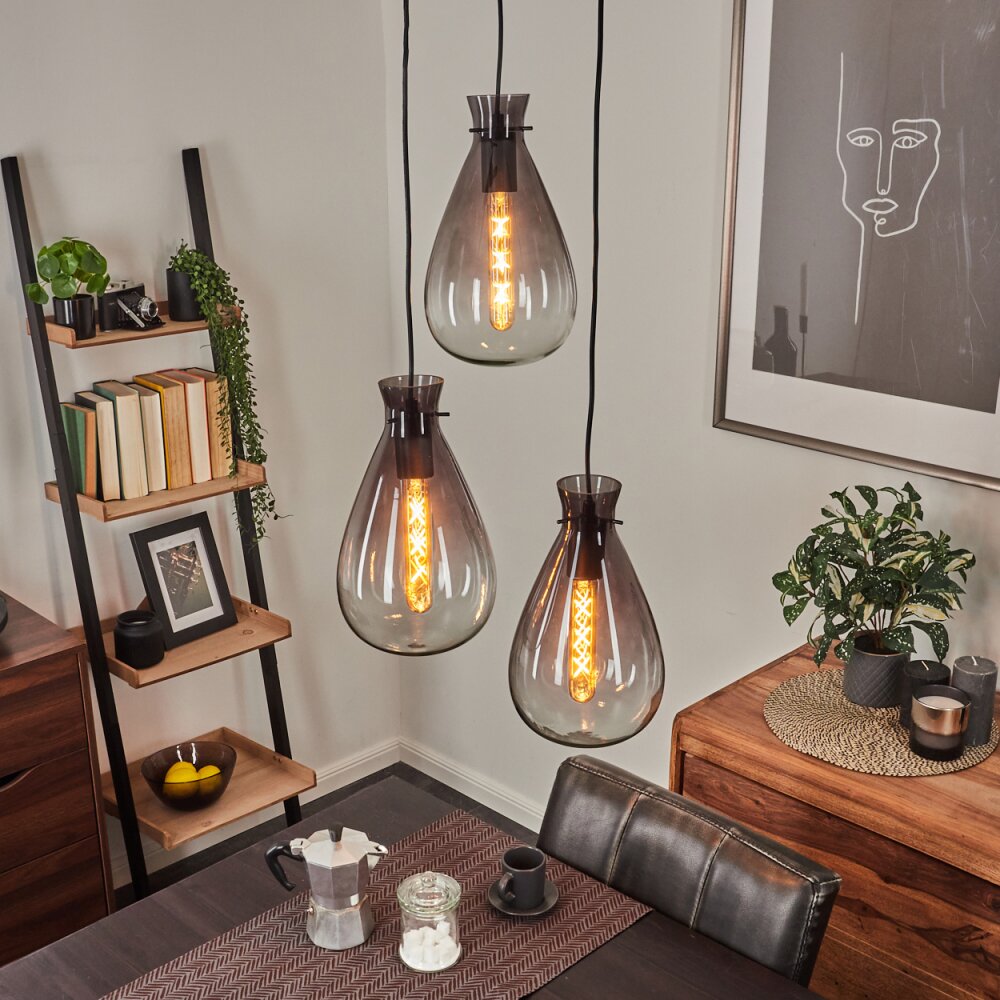 Brolla Pendelleuchte Schwarz, 3-flammig main product photo
