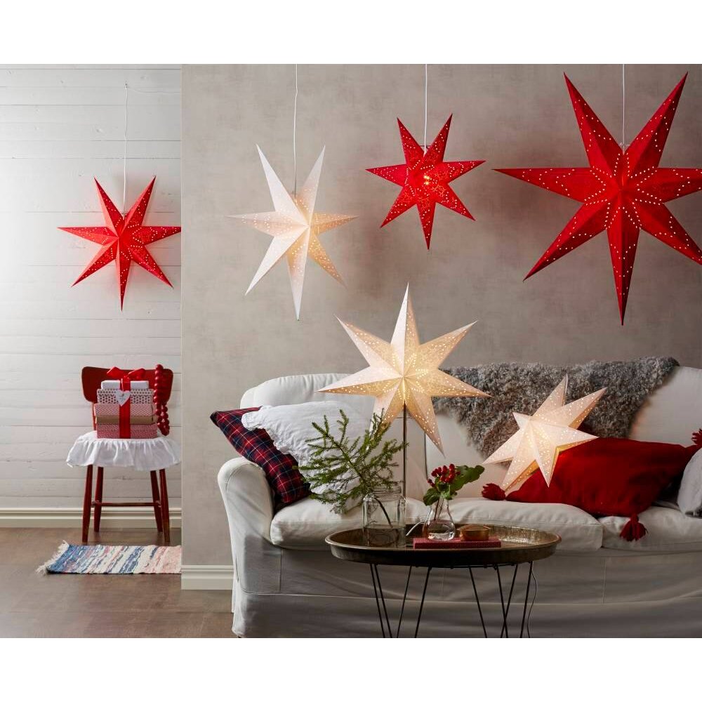 Star Trading Weihnachtsstern Papierstern Rot 231-62 | lampe-shop.ch