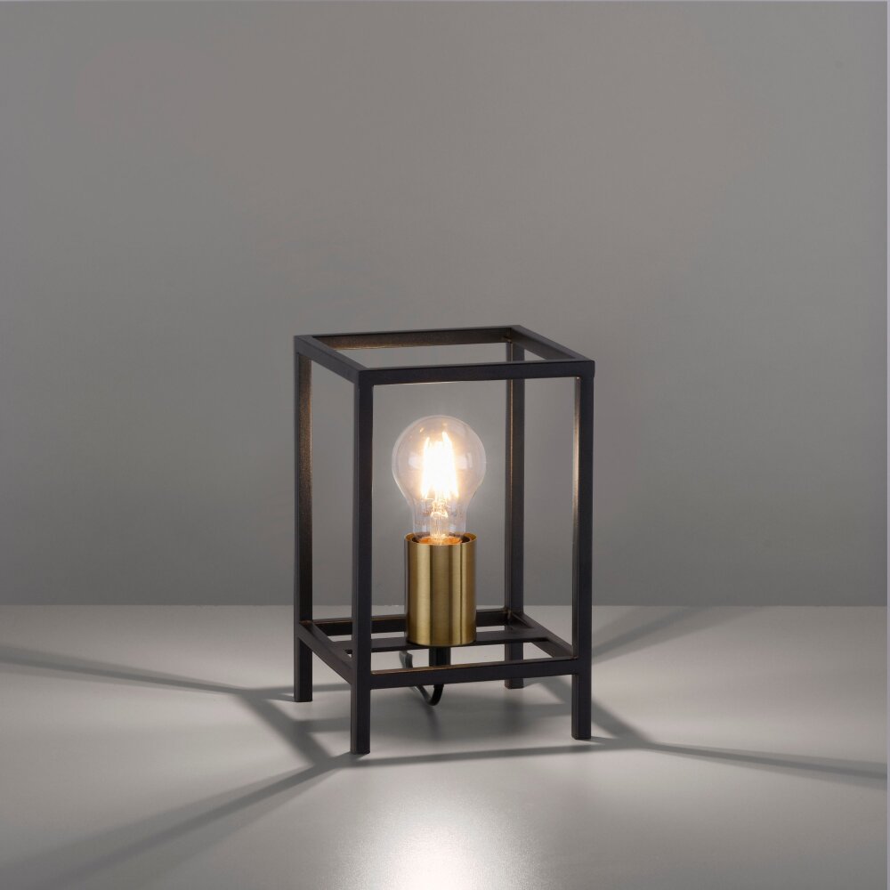 Leuchten Direkt FABIO Tischleuchte Messing, Schwarz, 1-flammig main product photo