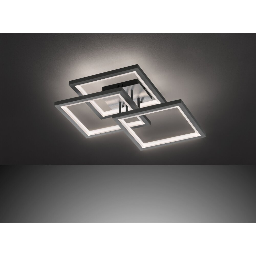Wofi Leuchten MURIEL Deckenleuchte LED Grau, 1-flammig main product photo