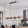 Gressot Pendelleuchte Antik, Naturfarben, Nickel-Matt, 4-flammig