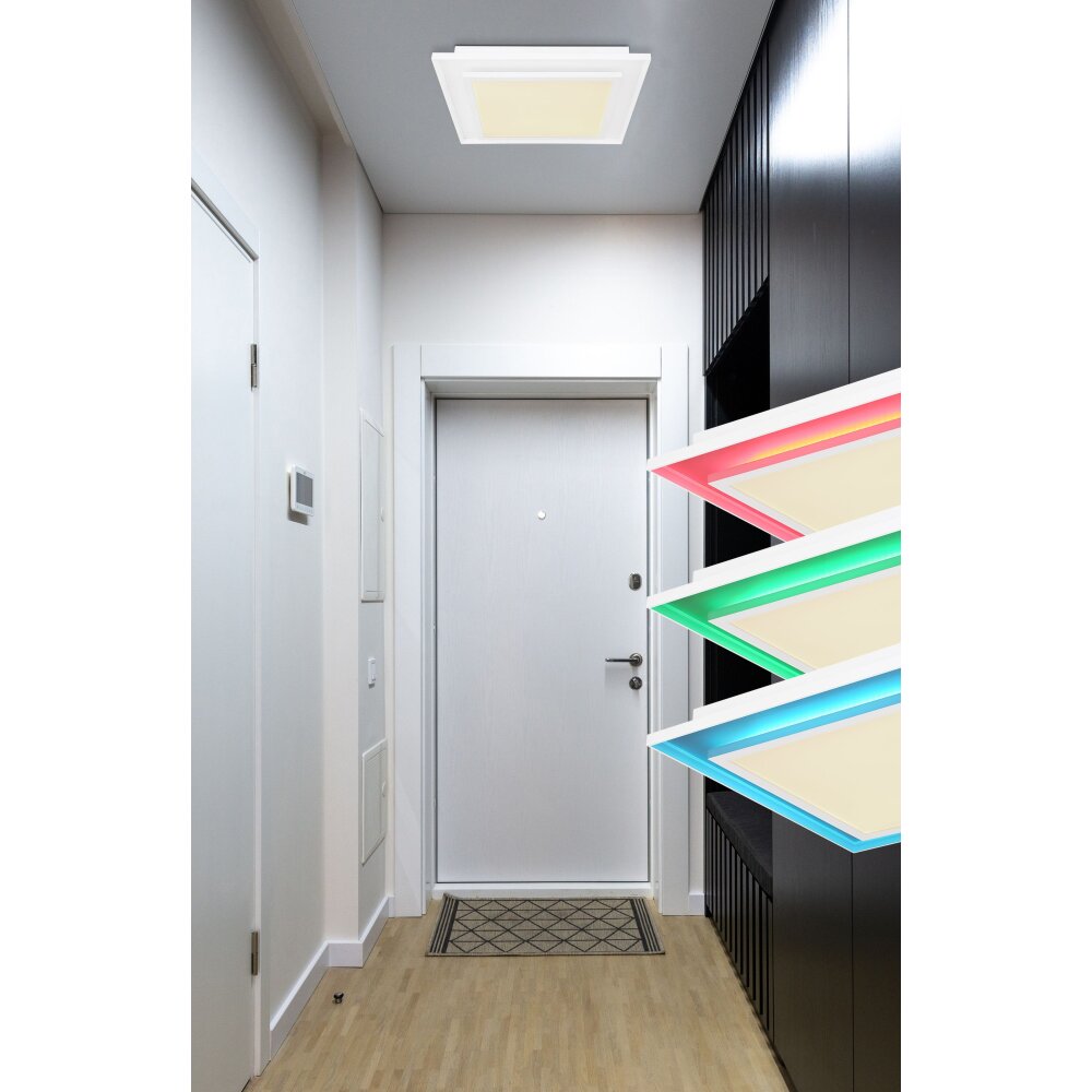 Globo MURPHY Deckenleuchte LED Weiß, 1-flammig, Fernbedienung, Farbwechsler main product photo