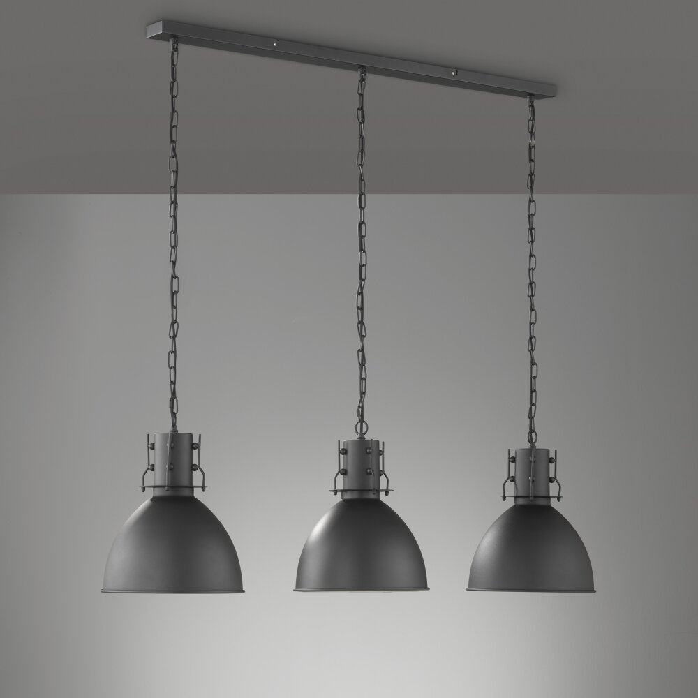 Fischer & Honsel London Pendelleuchte Schwarz, 3-flammig main product photo