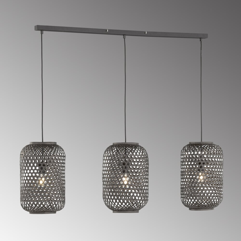SCHÖNER WOHNEN-Kollektion Calla Pendelleuchte Schwarz, 3-flammig main product photo