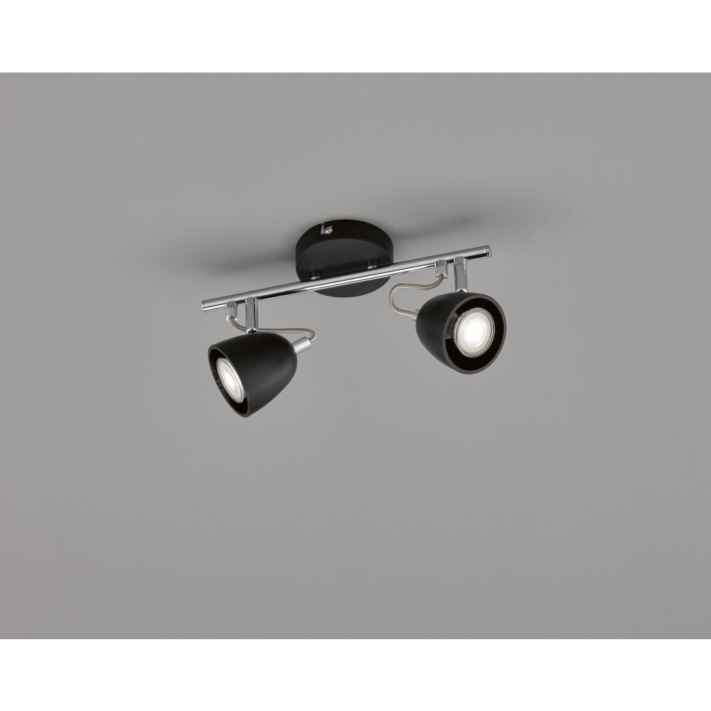 FHL easy Gemma Deckenleuchte Chrom, Schwarz, 2-flammig main product photo