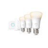 Philips Hue White 3er Set LED E27 9,5 Watt 2700 Kelvin 1055 Lumen