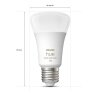 Philips Hue White & Col. Amb. 2er Set LED E27 9 Watt 2000 - 6500 Kelvin 806 Lumen