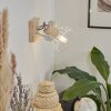 Orny Wandleuchte Naturfarben, Weiß, 1-flammig