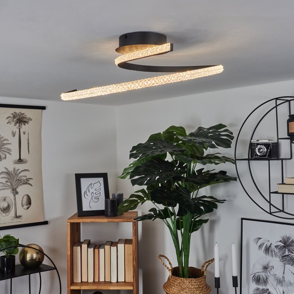 Rheinfelden Deckenleuchte LED Schwarz, 1-flammig main product photo