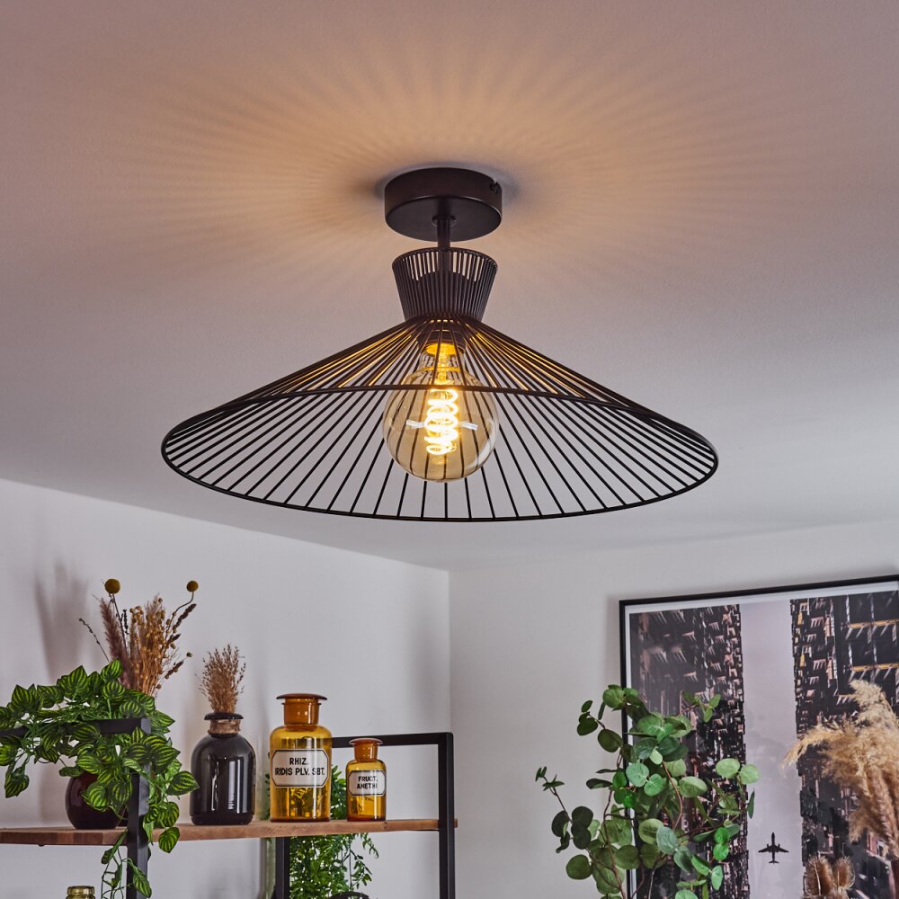 Tamins Deckenleuchte Schwarz, 1-flammig main product photo
