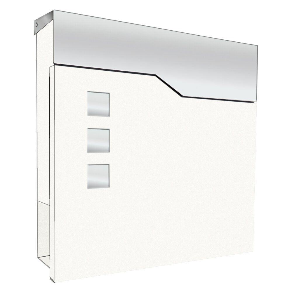 LCD Dusenbach Briefkasten Edelstahl, Weiß main product photo
