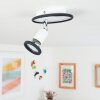 Cabri  Deckenleuchte LED Chrom, Schwarz, Weiß, 1-flammig