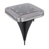 Globo 2er Set Solarleuchte LED Schwarz, Transparent, Klar, 8-flammig