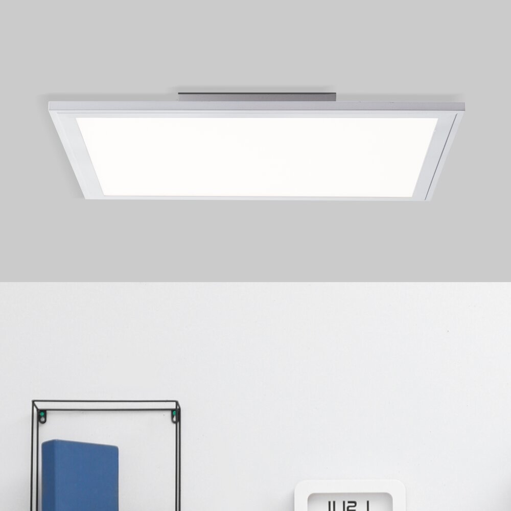 Brilliant Flat Deckenpanel LED Silber, 1-flammig, Fernbedienung main product photo