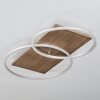 Blandford Deckenleuchte LED Naturfarben, Nickel-Matt, Silber, 2-flammig, Fernbedienung