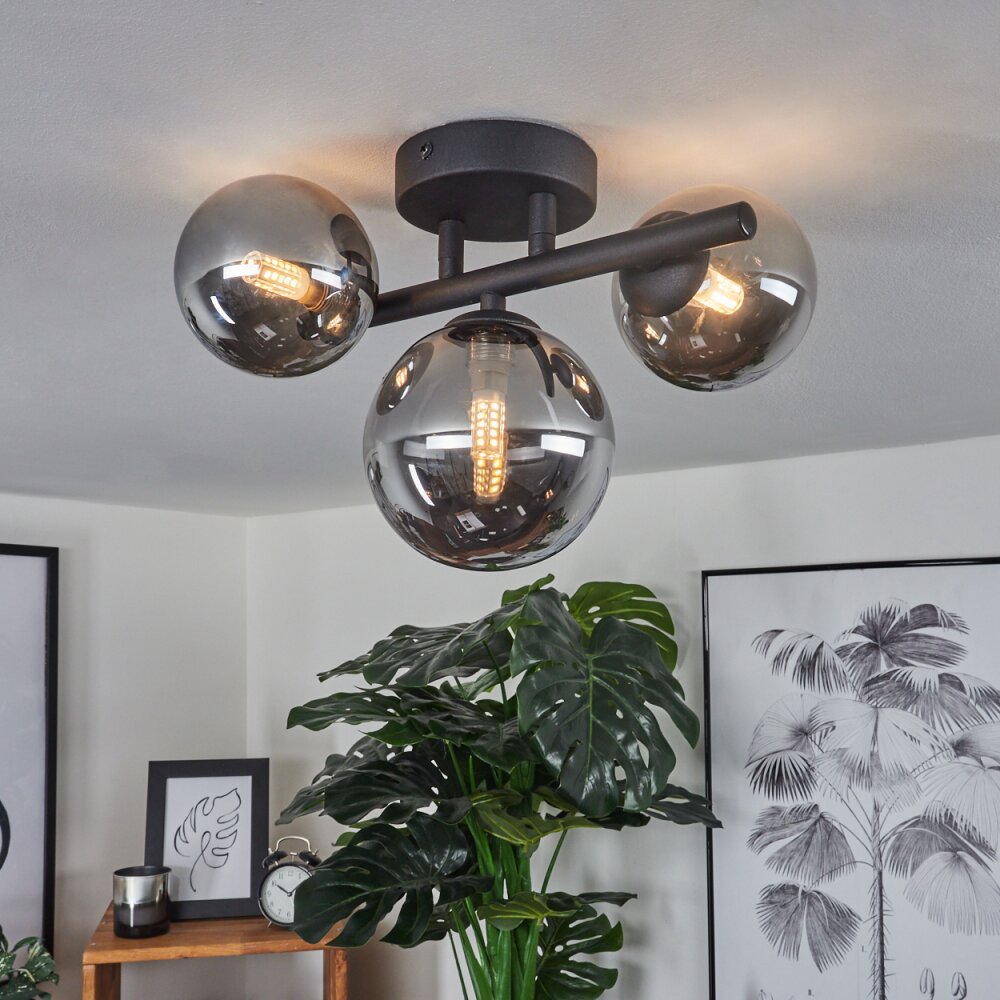 Chariton Deckenleuchte LED Schwarz, 3-flammig main product photo