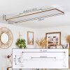 Barasat Deckenpanel LED Weiß, 1-flammig
