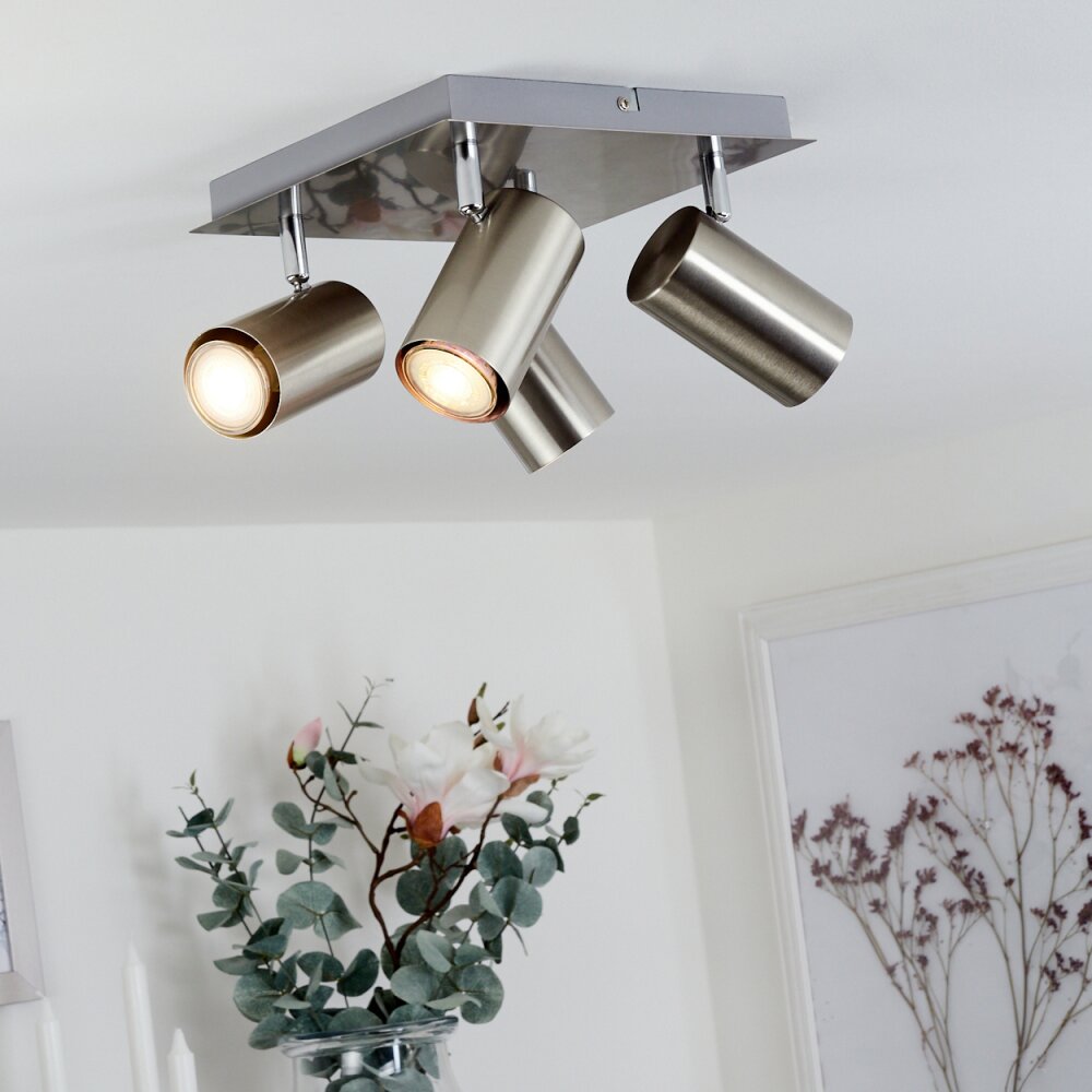 Zuoz Deckenleuchte Chrom, Nickel-Matt, 4-flammig main product photo
