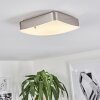 Hutton  Deckenleuchte LED Nickel-Matt, 1-flammig