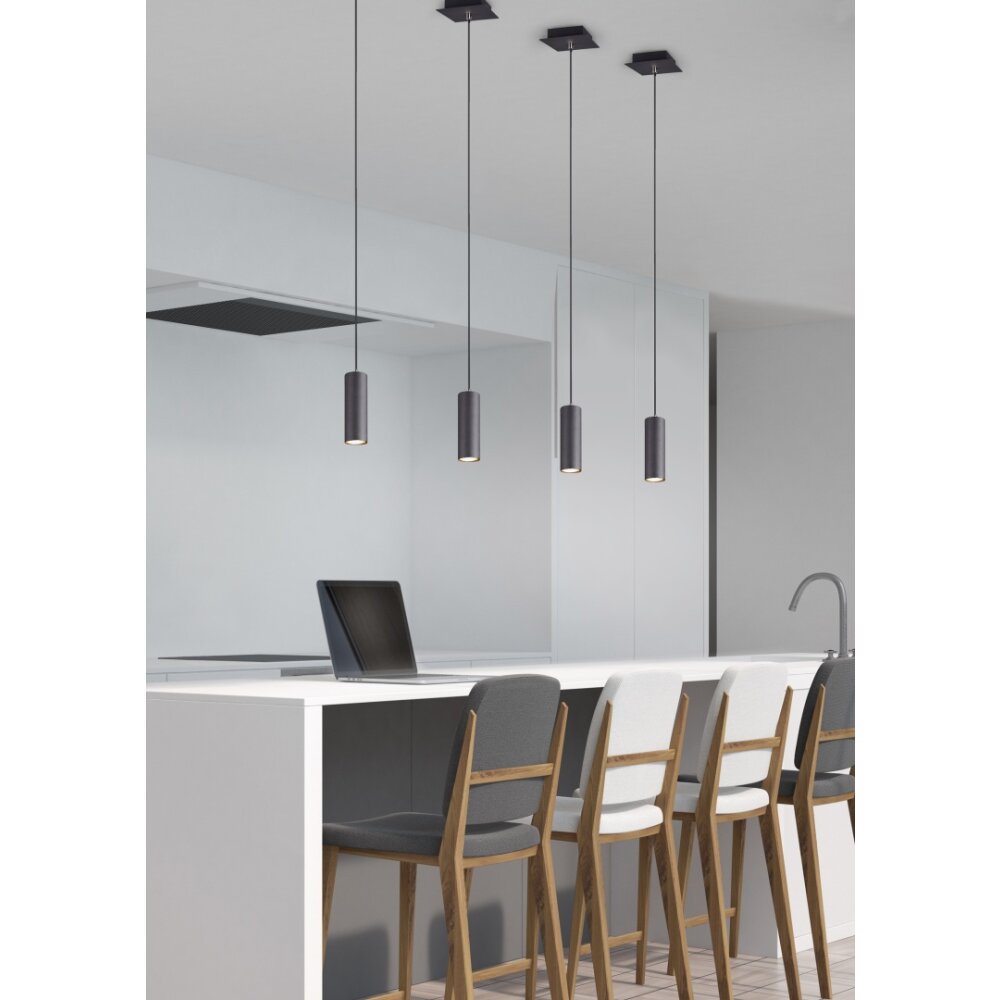 Trio Leuchten MARLEY Pendelleuchte Schwarz, 4-flammig main product photo