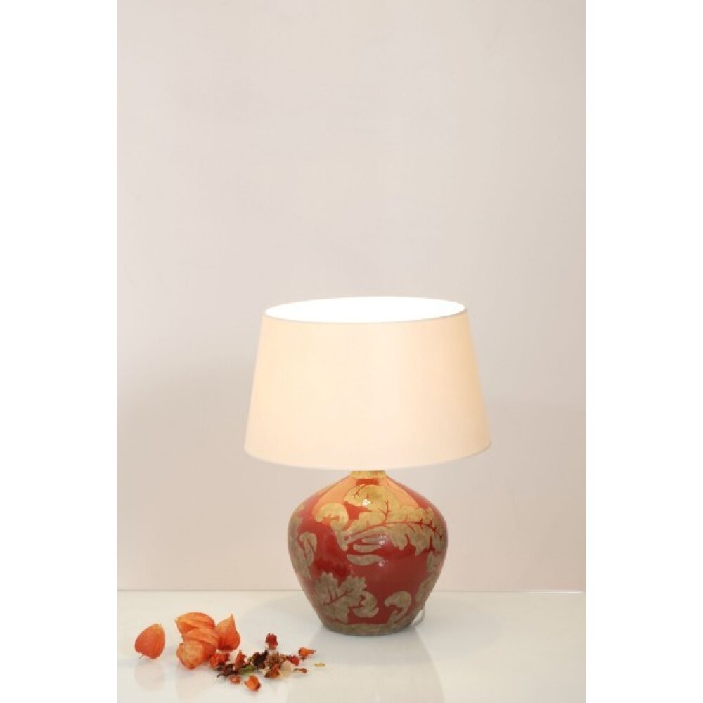 Holländer TOULOUSE Tischleuchte Grau, Rot, 1-flammig main product photo