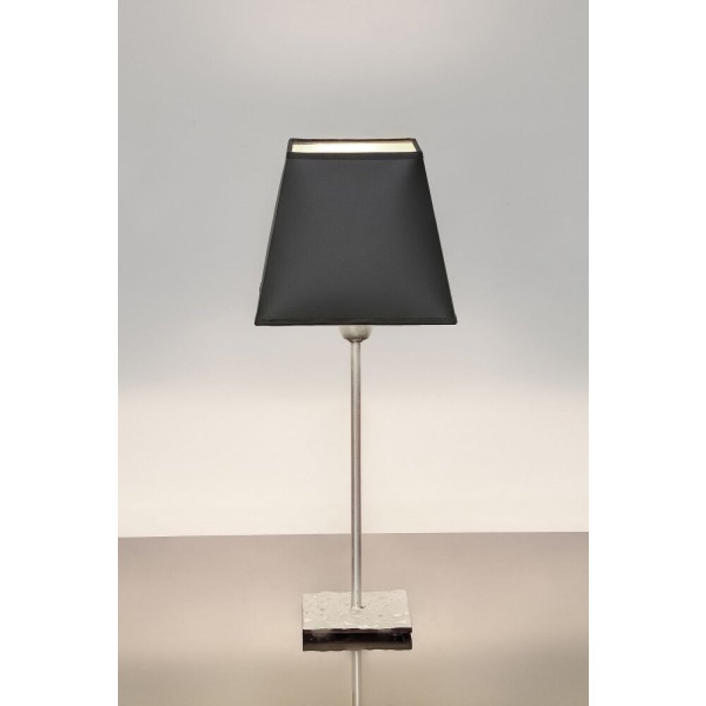 Holländer MATTIA ECKIG Tischleuchte Silber, 1-flammig main product photo