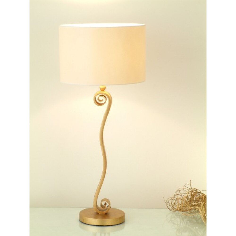 Holländer TROFEO Tischleuchte Gold, Weiß, 1-flammig main product photo