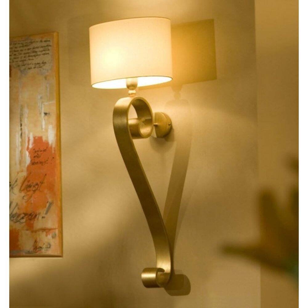 Holländer TROFEO Wandleuchte Gold, Weiß, 1-flammig main product photo