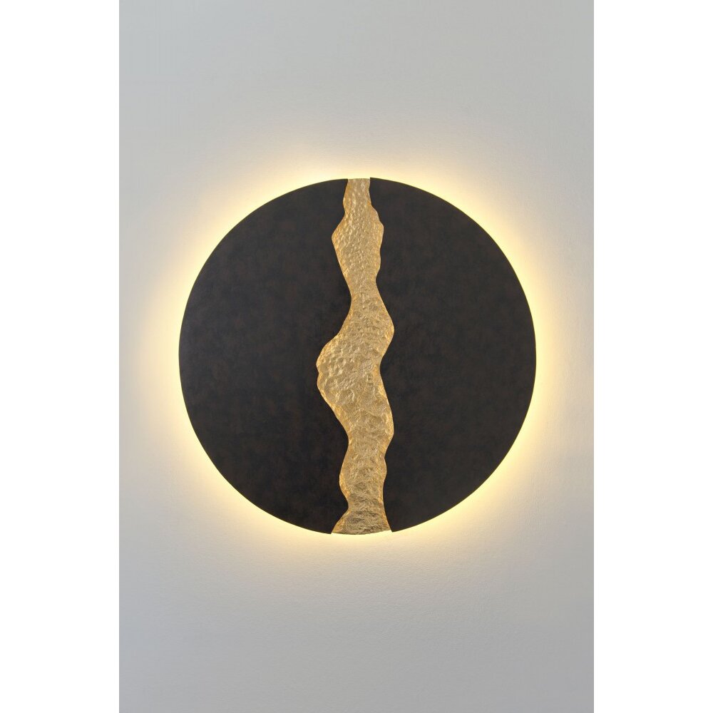 Holländer LAVA Wandleuchte LED Braun, Gold, Schwarz, 1-flammig main product photo