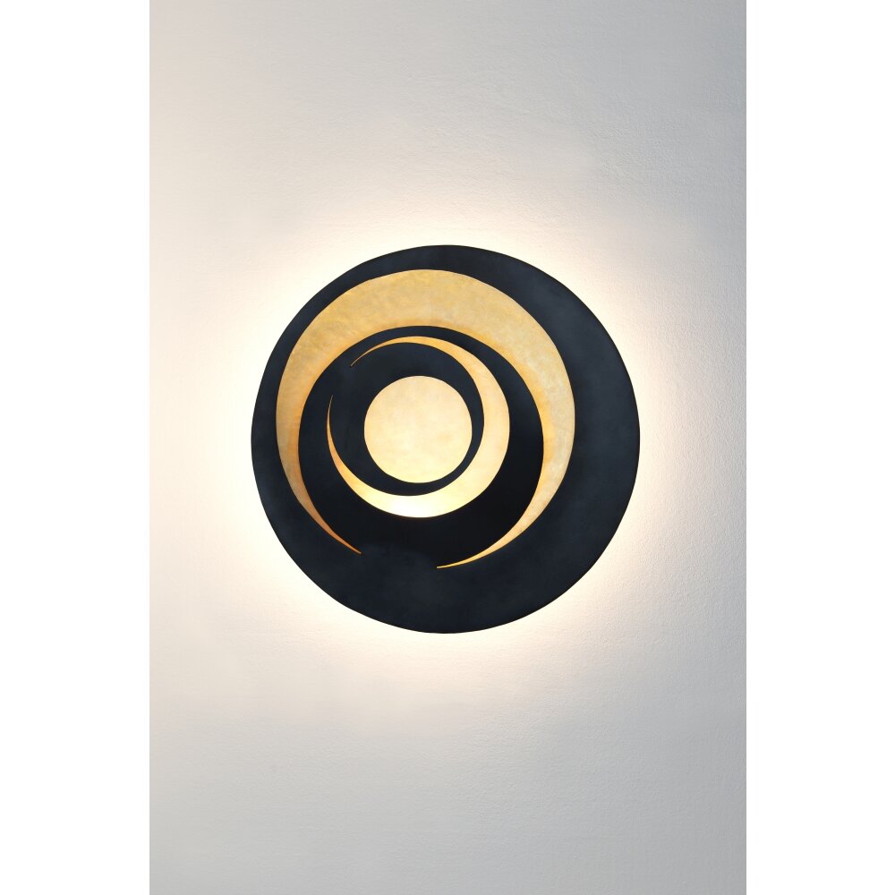 Holländer SPIRALE Wandleuchte LED Braun, Gold, Schwarz, 1-flammig main product photo