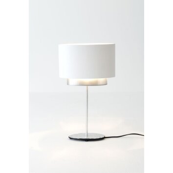 Holländer MATTIA OVAL Tischleuchten Silber, 1-flammig