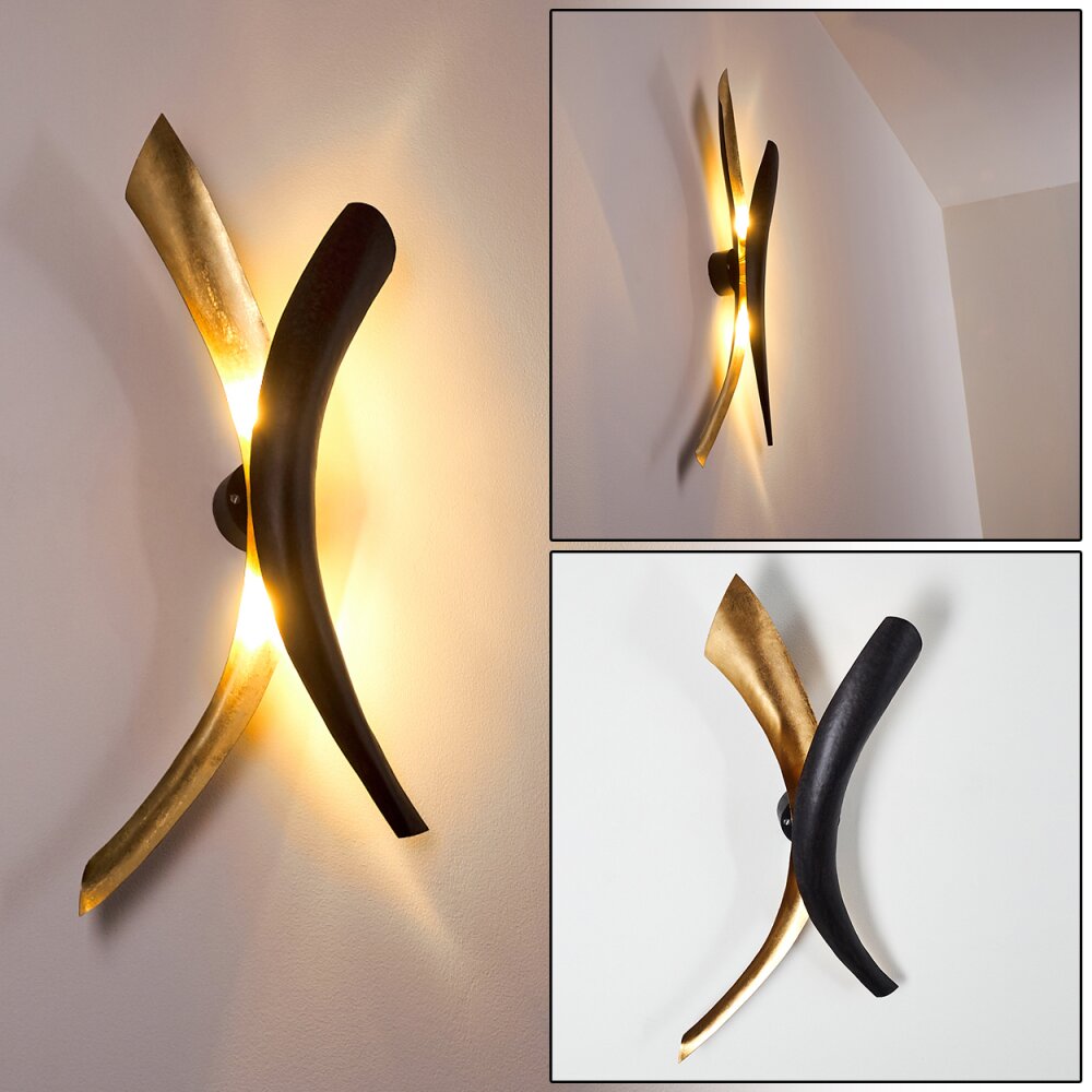Forsheda Wandleuchte Schwarz, 2-flammig main product photo