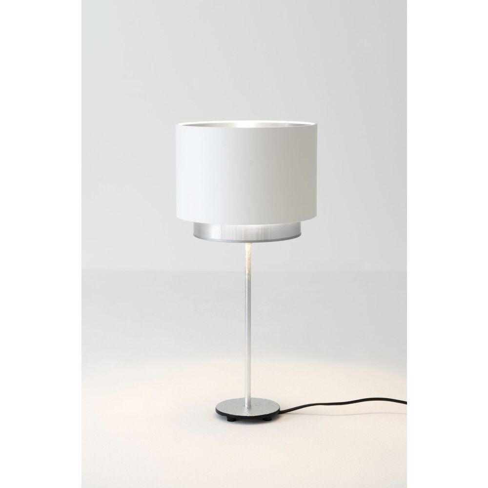 Holländer MATTIA RUND Tischleuchte Silber, 1-flammig main product photo