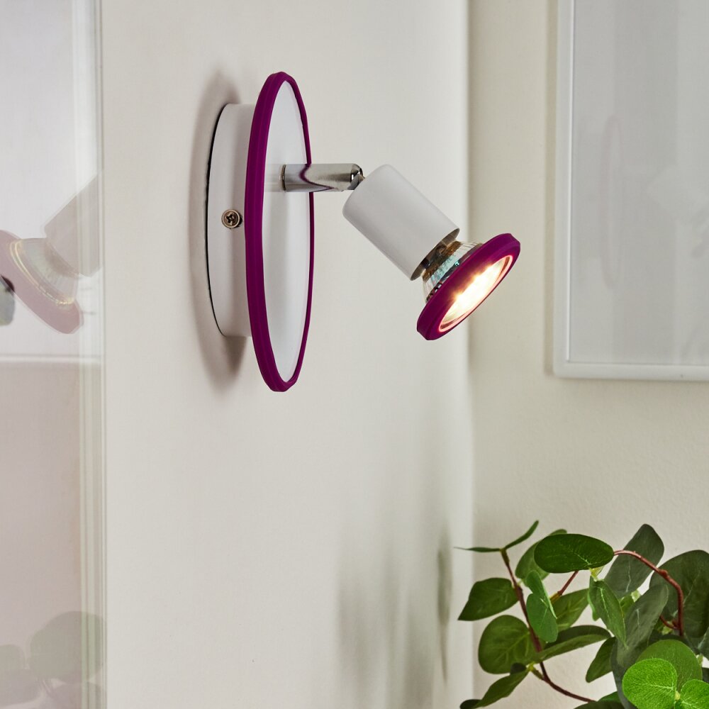 Cabri Wandleuchte LED Chrom, Lila, Weiß, 1-flammig main product photo