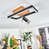 Deadwood            Deckenleuchte LED Schwarz, Weiß, 2-flammig