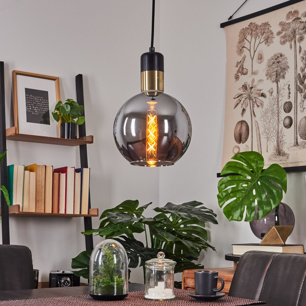 Tuvalu Hängeleuchte Schwarz, 1-flammig main product photo