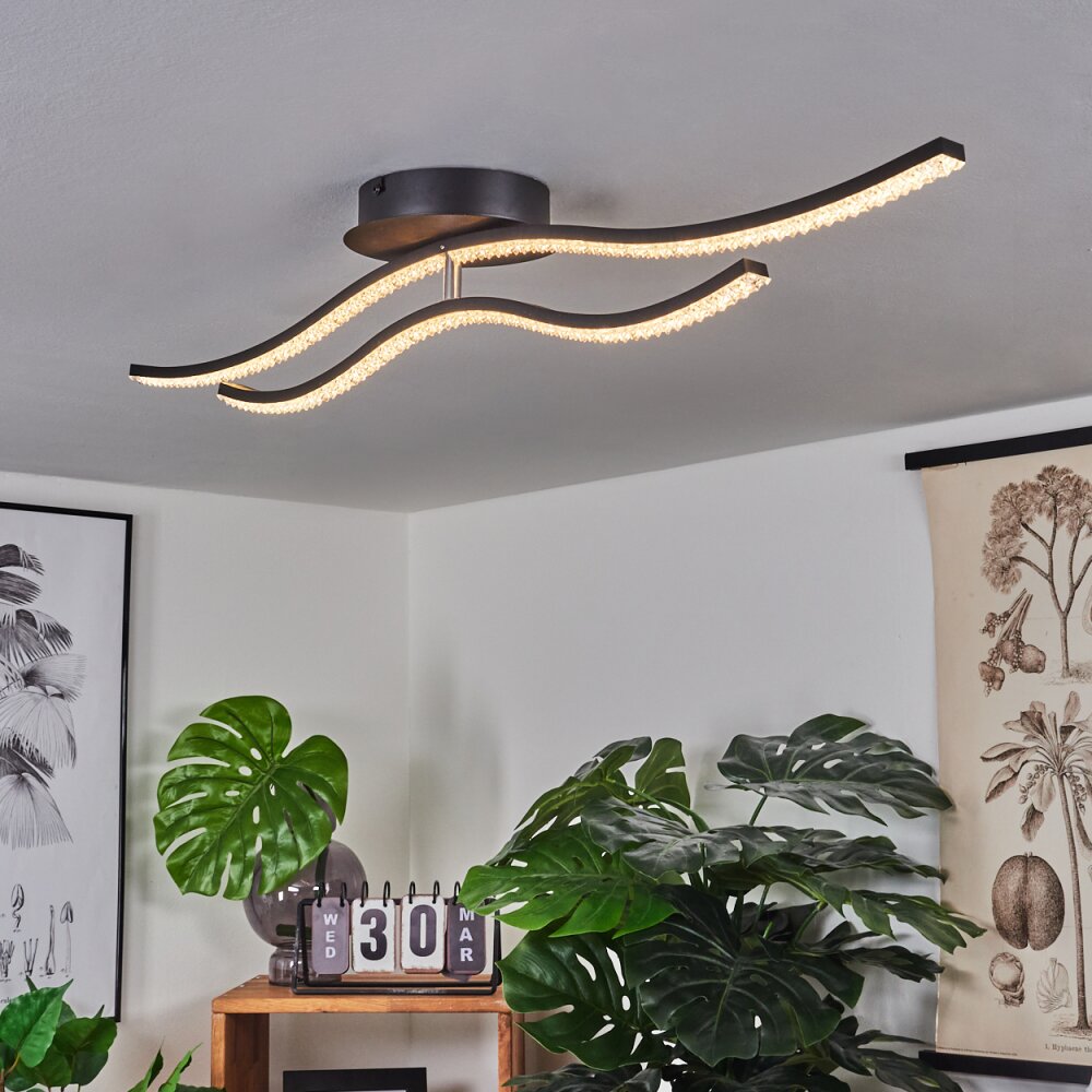 Rheinfelden Deckenleuchte LED Schwarz, 1-flammig main product photo