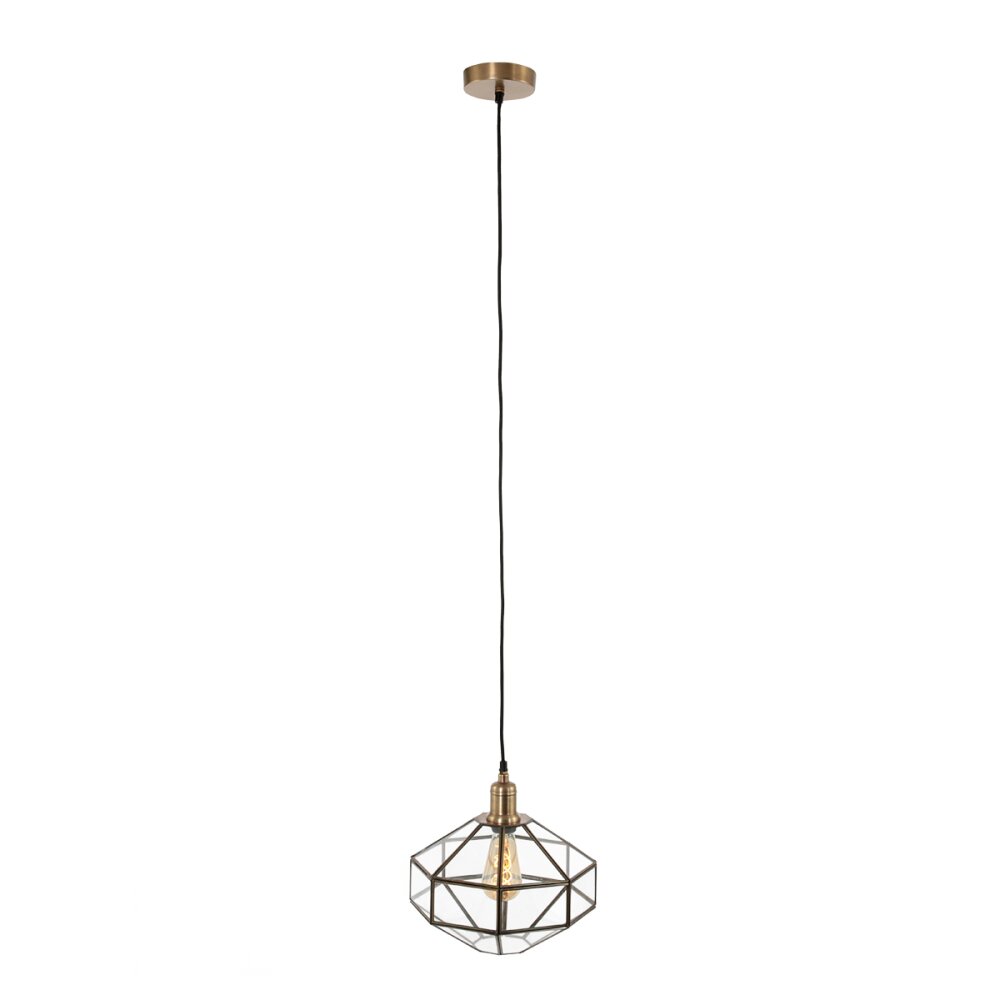Steinhauer Pimpernel Pendelleuchte Bronze, 1-flammig main product photo
