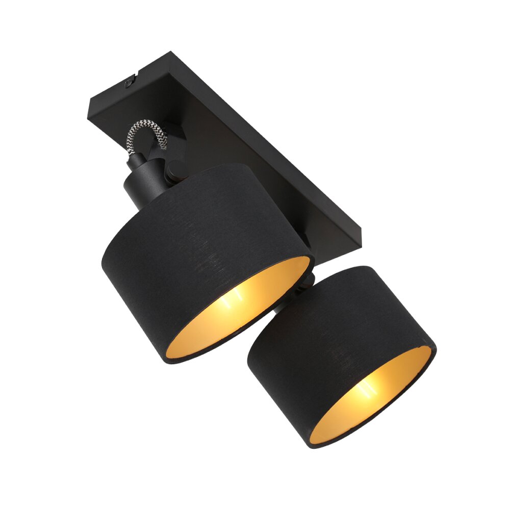 Steinhauer Ornoir Deckenleuchte Schwarz, 2-flammig main product photo