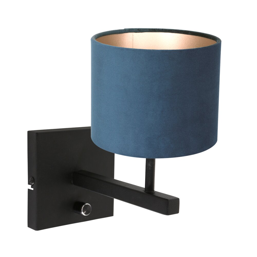 Steinhauer Stang Wandleuchte Schwarz, 1-flammig main product photo