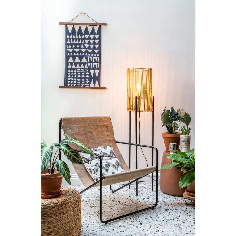 Lucide JANTINE Stehlampe Schwarz, 1-flammig main product photo