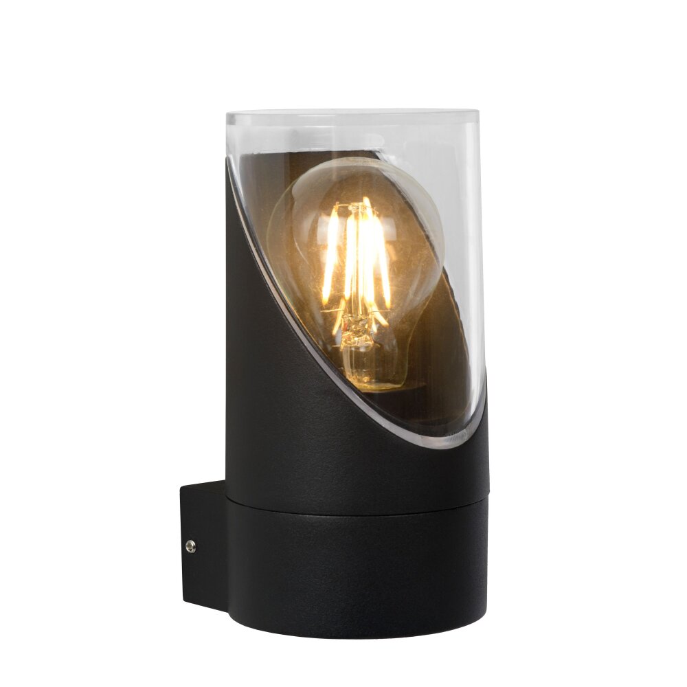 Lucide NORMAN Außenwandleuchte Schwarz, 1-flammig main product photo